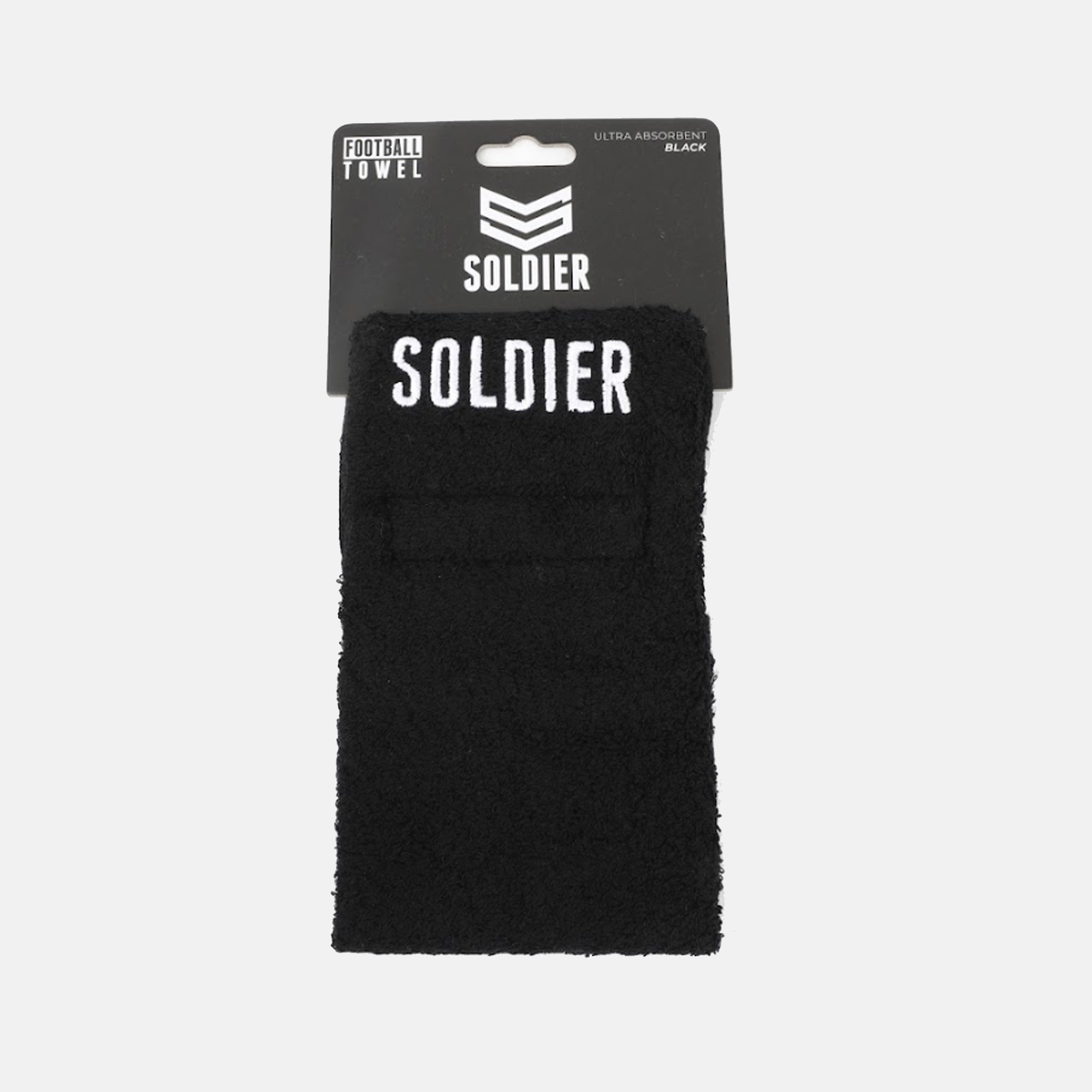 Football Towel, Black/White