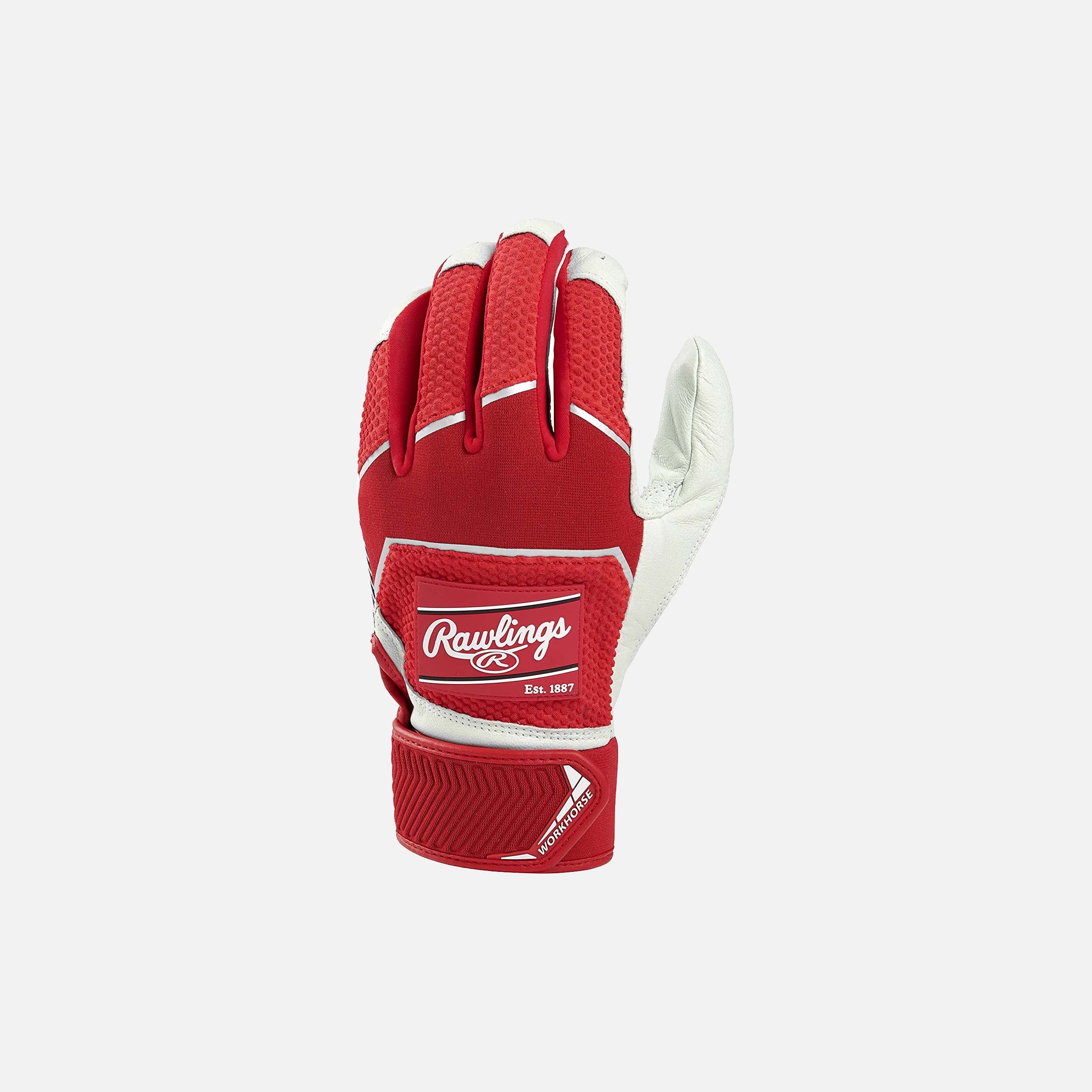 Adult Workhorse Baseball Battling Glove, Scarlet