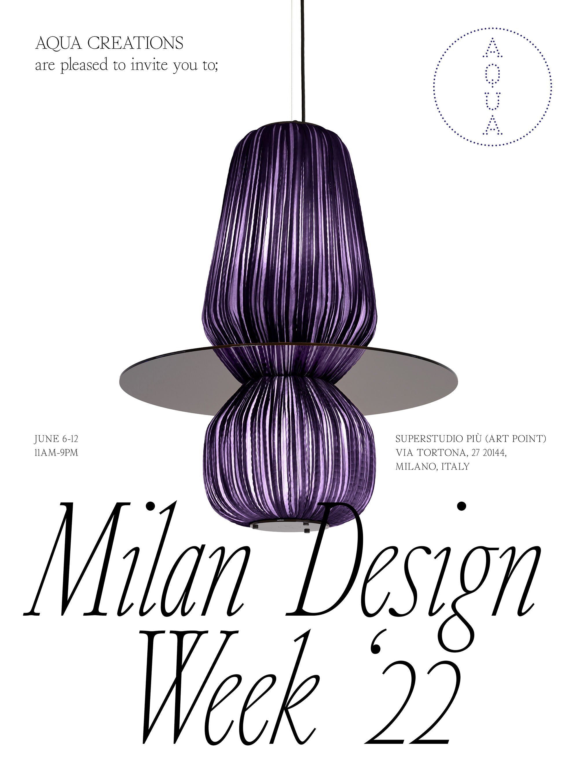 Aqua Creations Milan Design Week '22