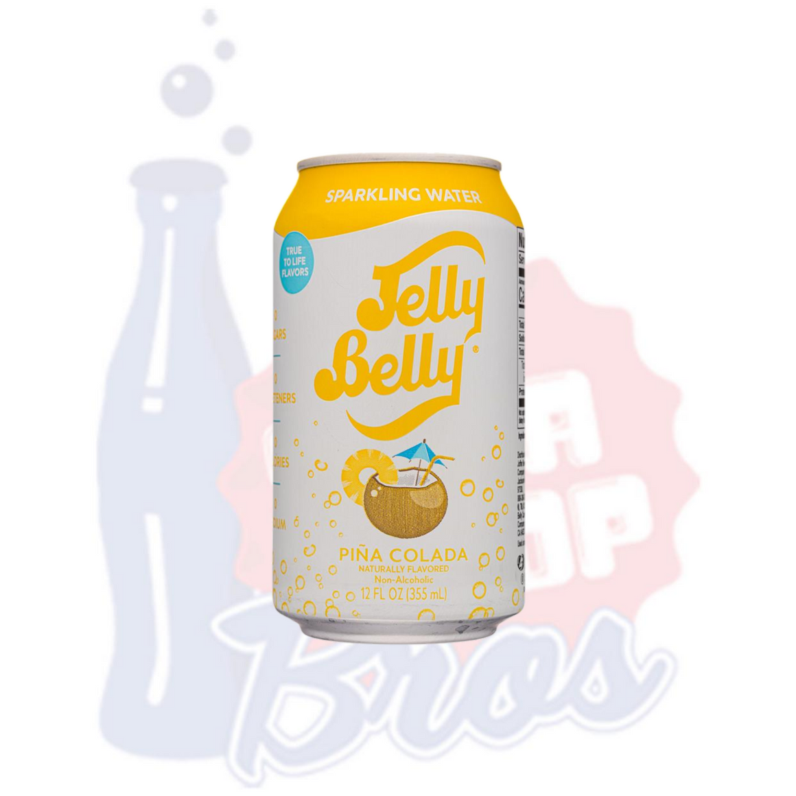 Jelly Belly Pina Colada Sparkling Water Soda Pop Bros