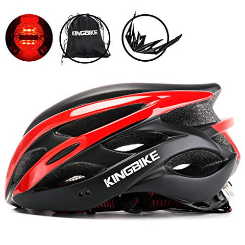 bike helmet with front and rear lights