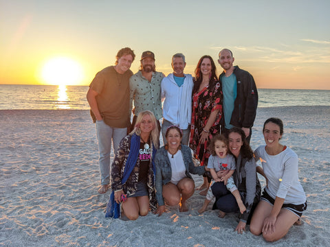 A florida beach group photo