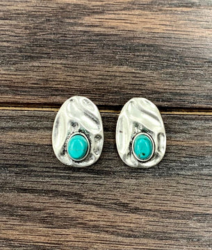 Silver & Turquoise Studs