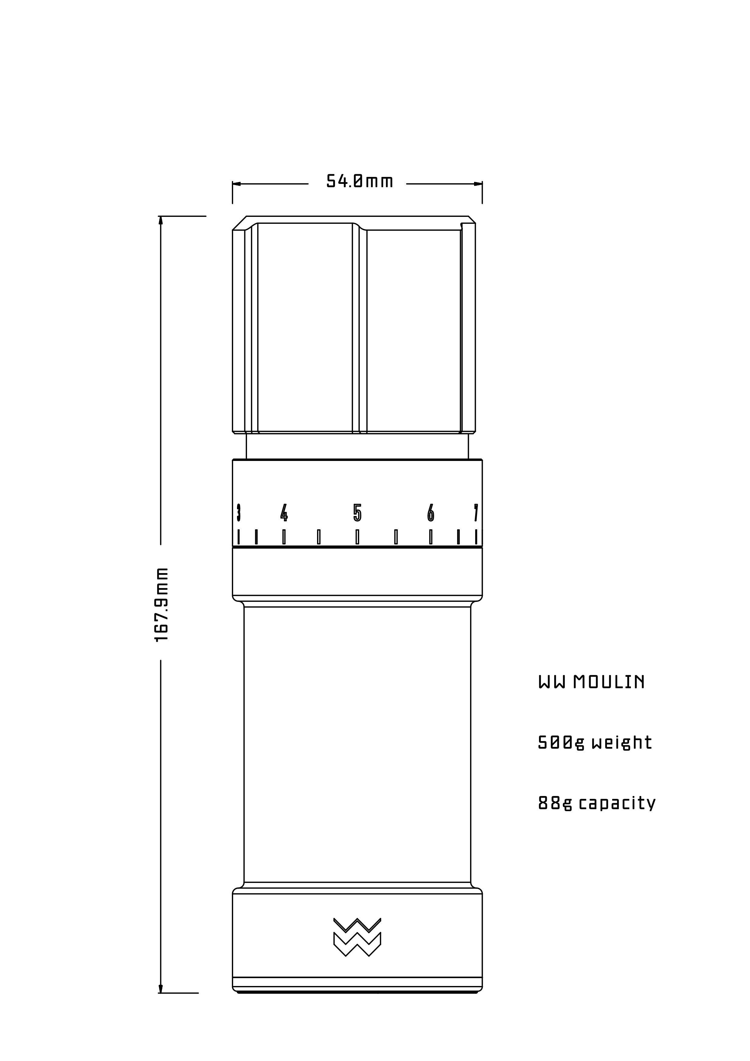 KITCHENGET DUO MOULINS BROYEUR DE 155 ML/P - Spotvision