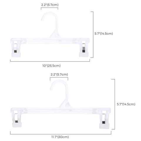 plastic hangers with clips