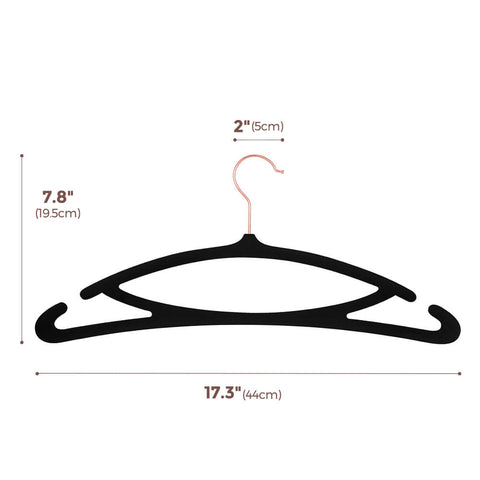 black velvet clothes hangers