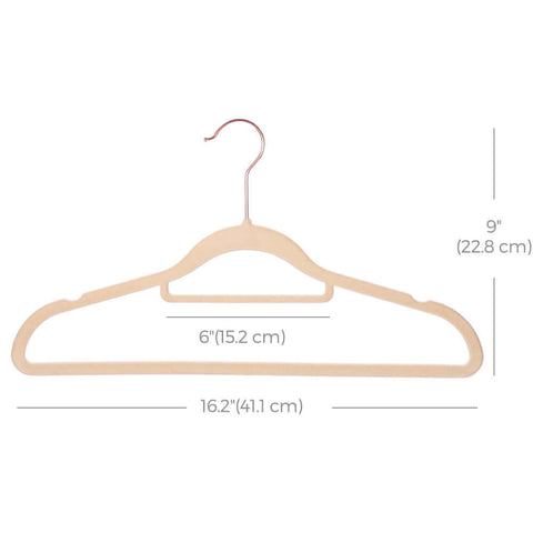 Beige Velvet Hangers