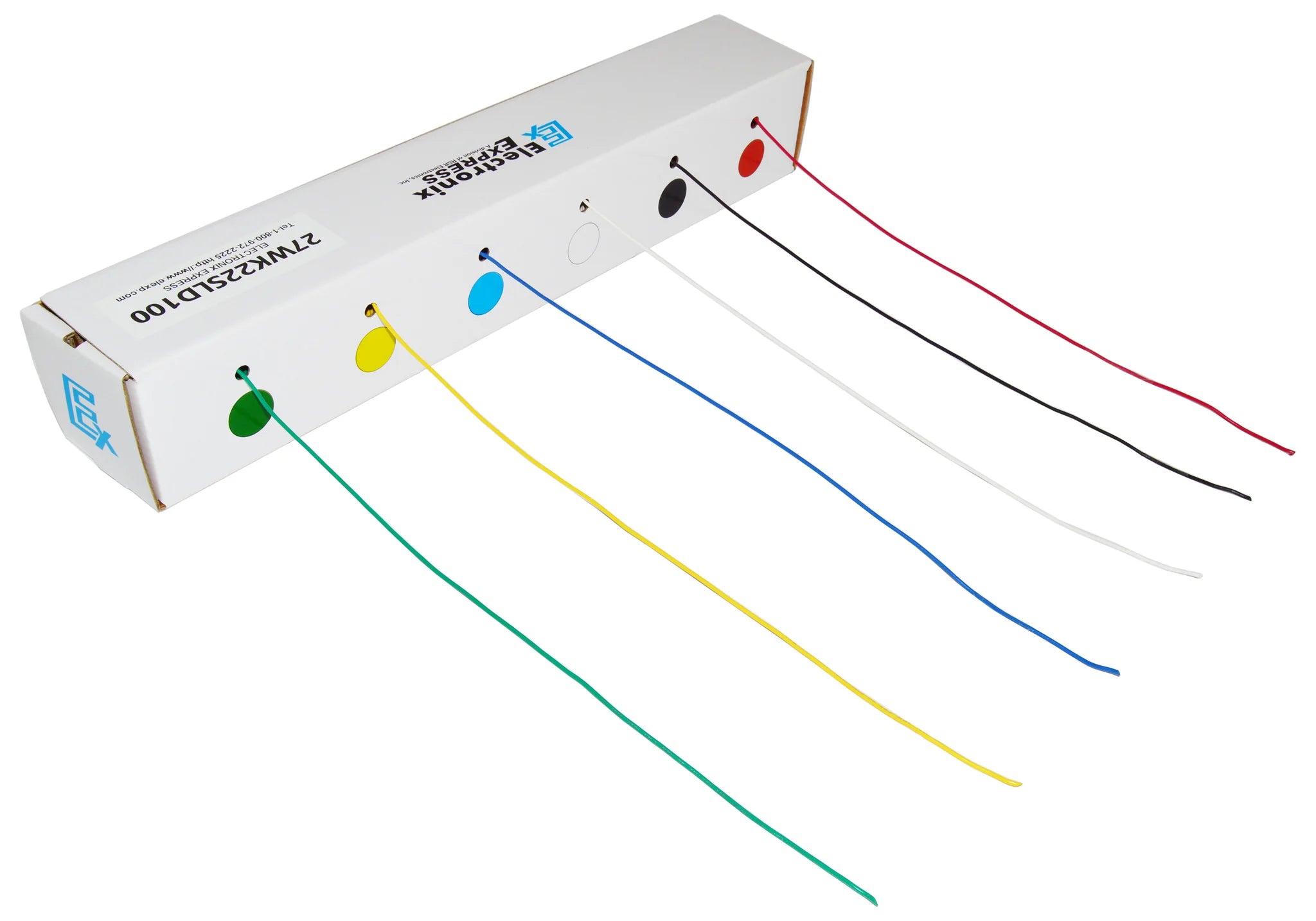 Comprehensive 22 Gauge Hook Up Wire Kit: 6 Color-Coded 100 Foot Spools of Tinned Copper with PVC Insulation