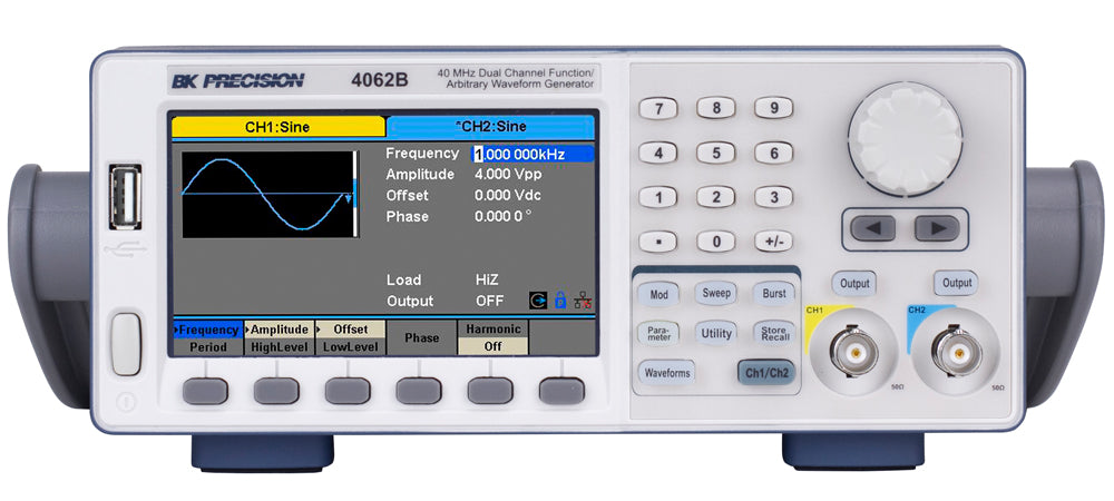  BK Precision 4062B 40 MHz Dual Channel Function/Arbitrary Waveform Generator 