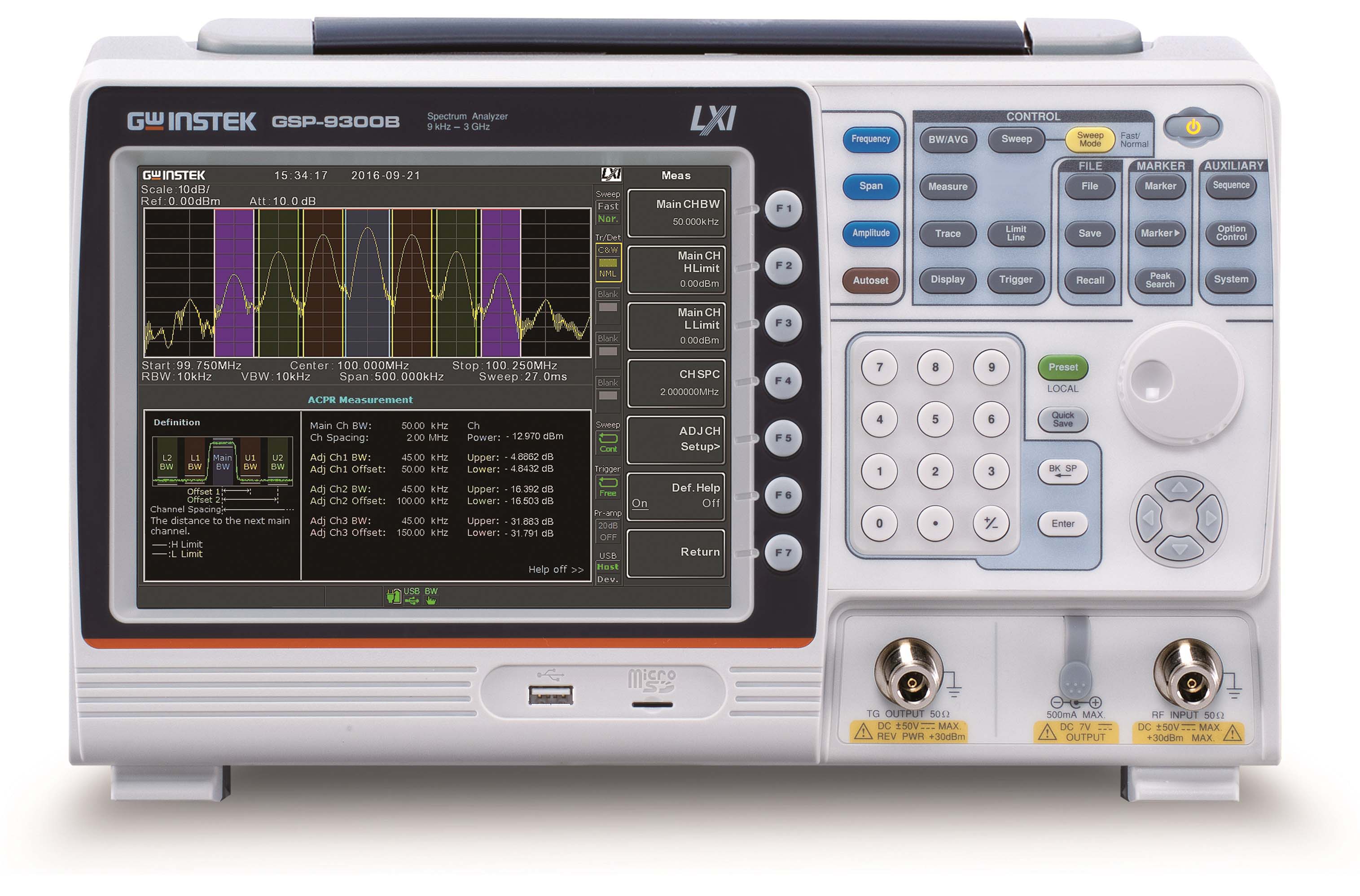  GSP-9300BTG with Factory Installed Tracking Generator 9KHz-3 GHz Spectrum Analyzer 