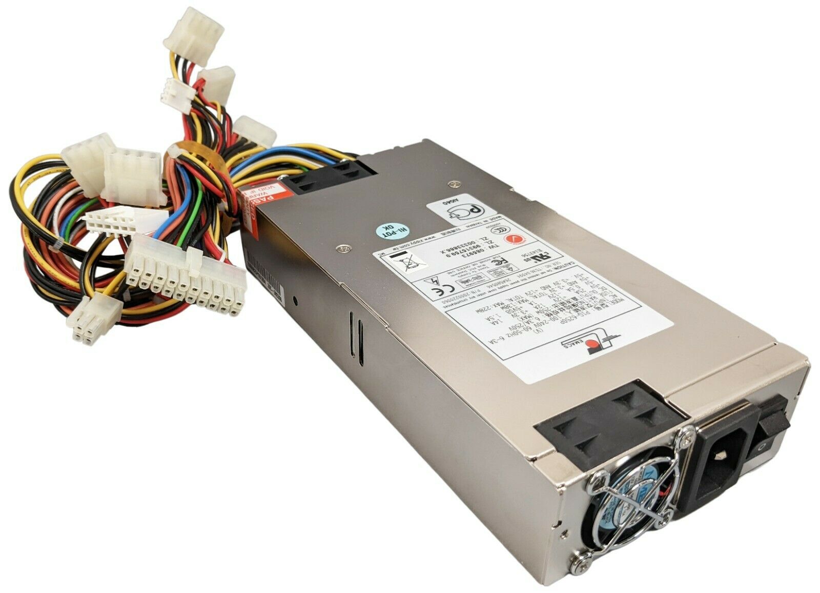  eMacs P1G-6250P Switching 250 Watt FPC Power Supply for Server, Workstation, IPC 