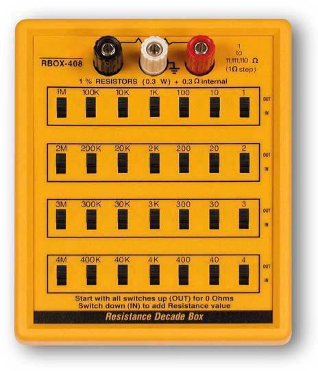  Resistance Substitution Box 1 Ohm to 11 Meg 