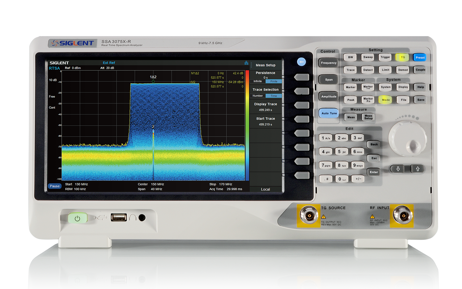  Siglent 9 kHz~5.0 GHz Spectrum Analyzer with Tracking Generator 