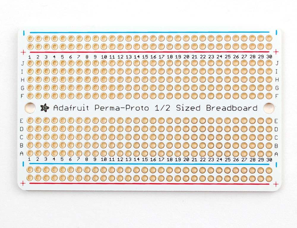  Adafruit Perma-Proto Half Size Breadboard 