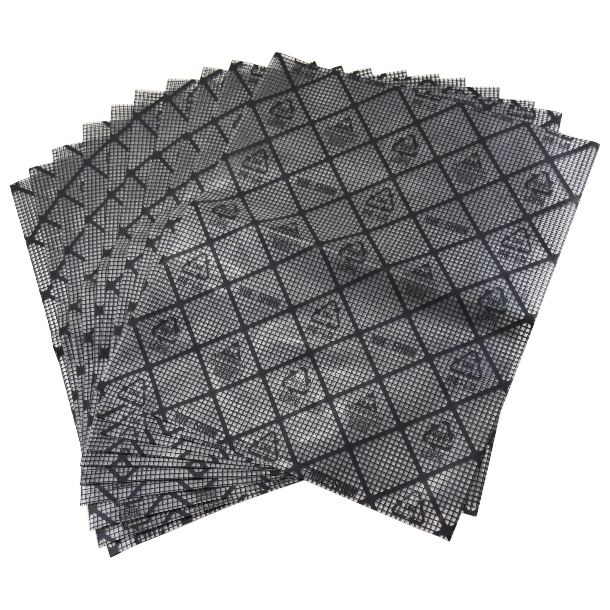  10 Pack 10" × 12" Anti-Static Bags with Conductive Grid 