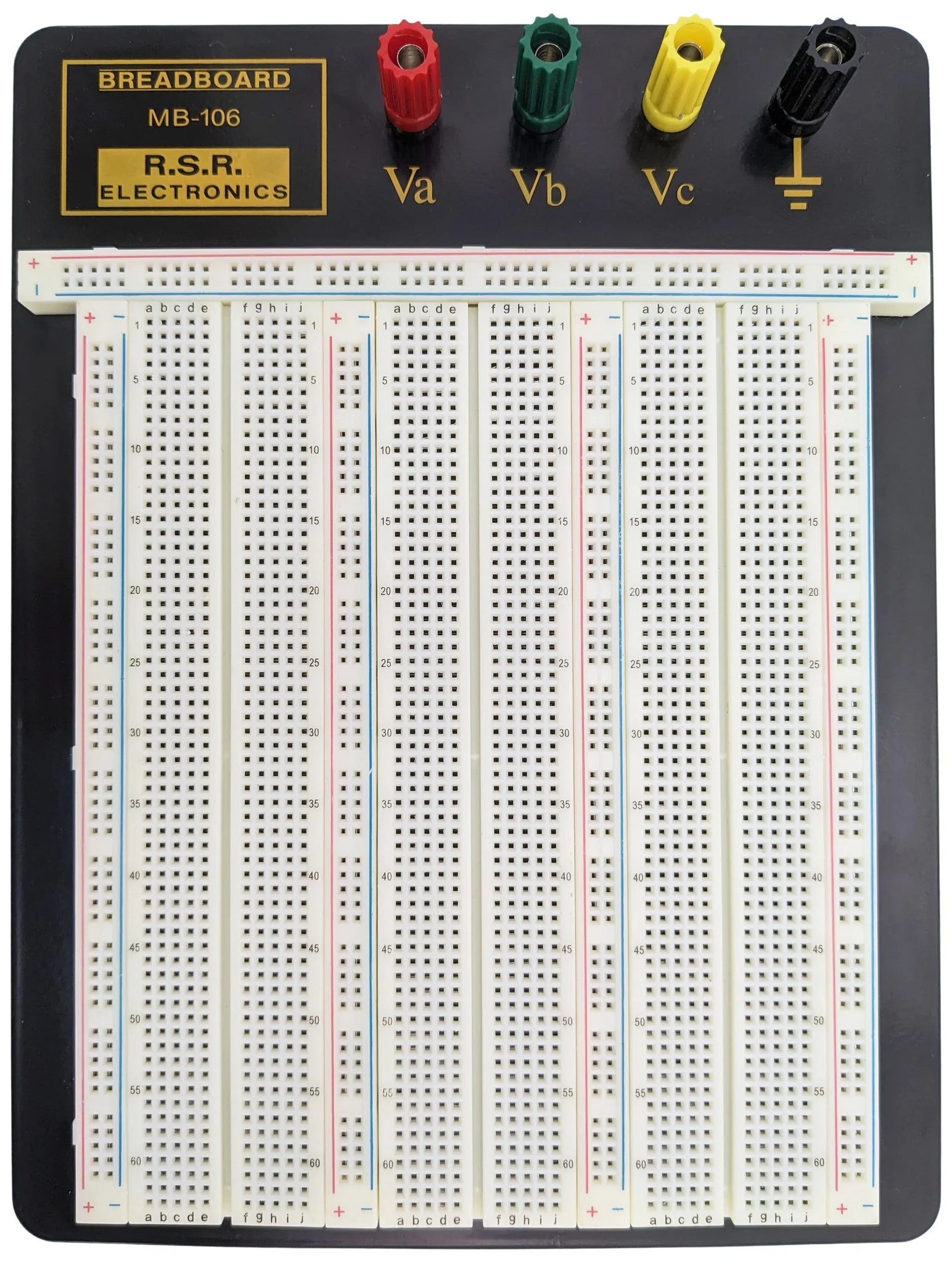  Premium Solderless Breadboard with Aluminum Backplate (2,390 Contact Points, 4 Binding Posts), 9.4" x 7.7" 