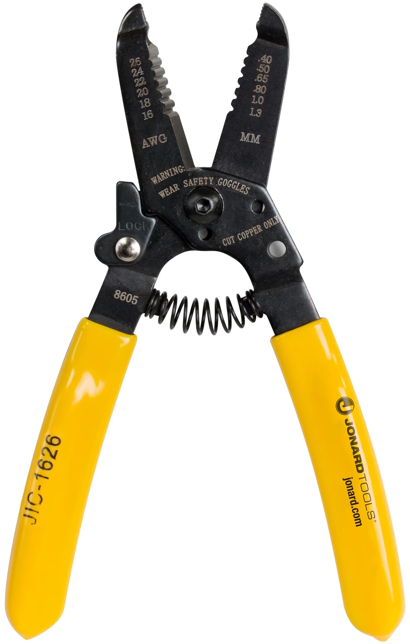  Jonard Tools 16-26 AWG Wire Stripper and Cutter, 6-3/4" Length (JIC-1626) 