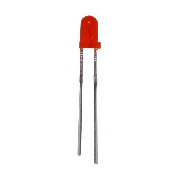  Diffused Lens LEDs - Small - Red - 3mm 