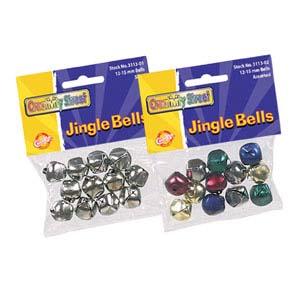  Silver Bells 9mm 72 Pieces 