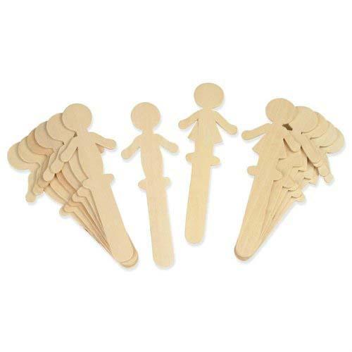  Craft Sticks People Shaped Set of 36 