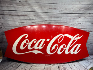 1965 Coca Cola Fishtail Sign - The Nickel Barn - Rc Cola Sign