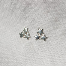 Load image into Gallery viewer, Dainty Star Cluster Stud Earrings in Gold or Silver
