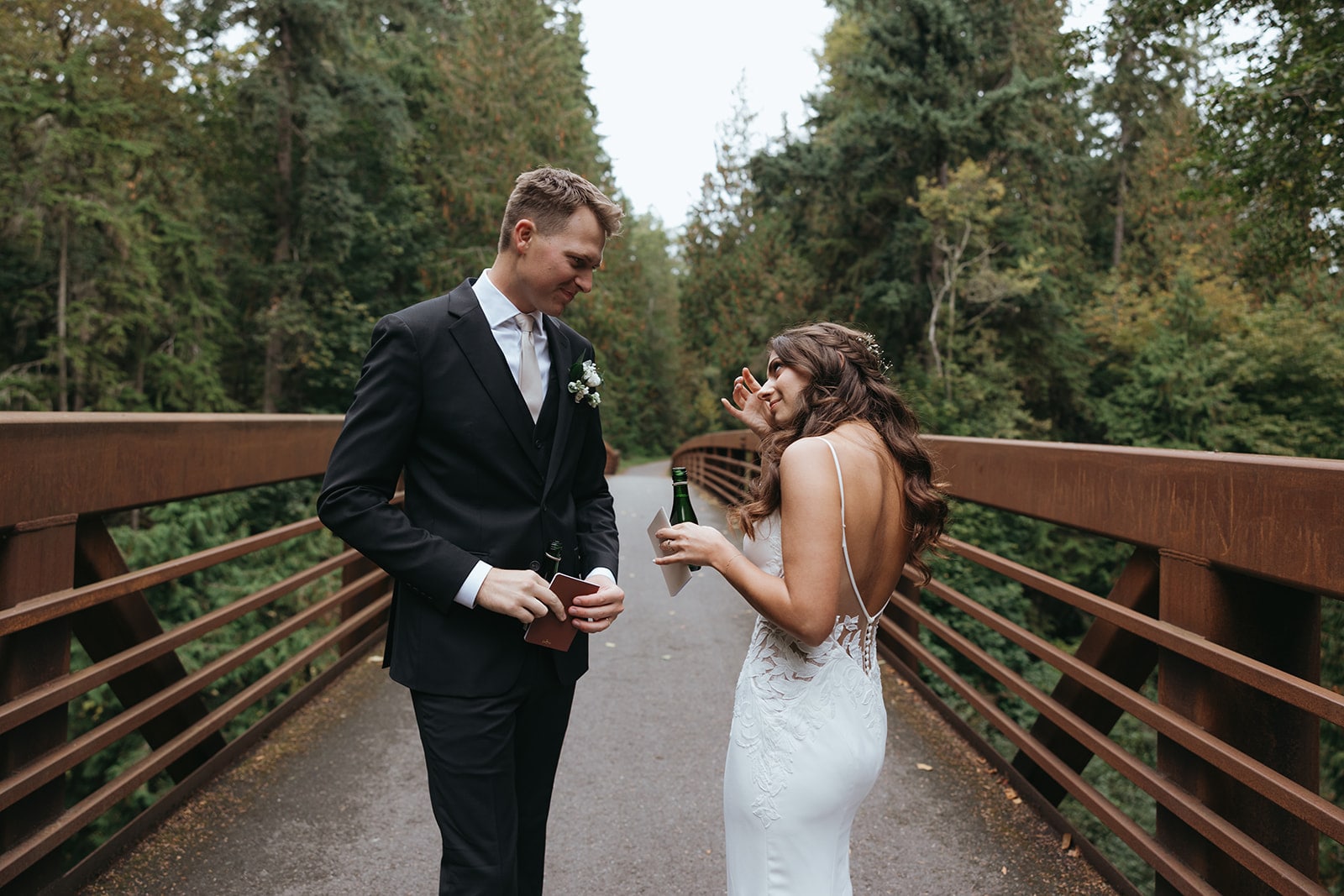 couple exchanging vows on their wedding day