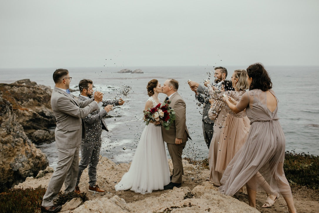 Cliffside ceremony Big Sur Photo by Phil Chester