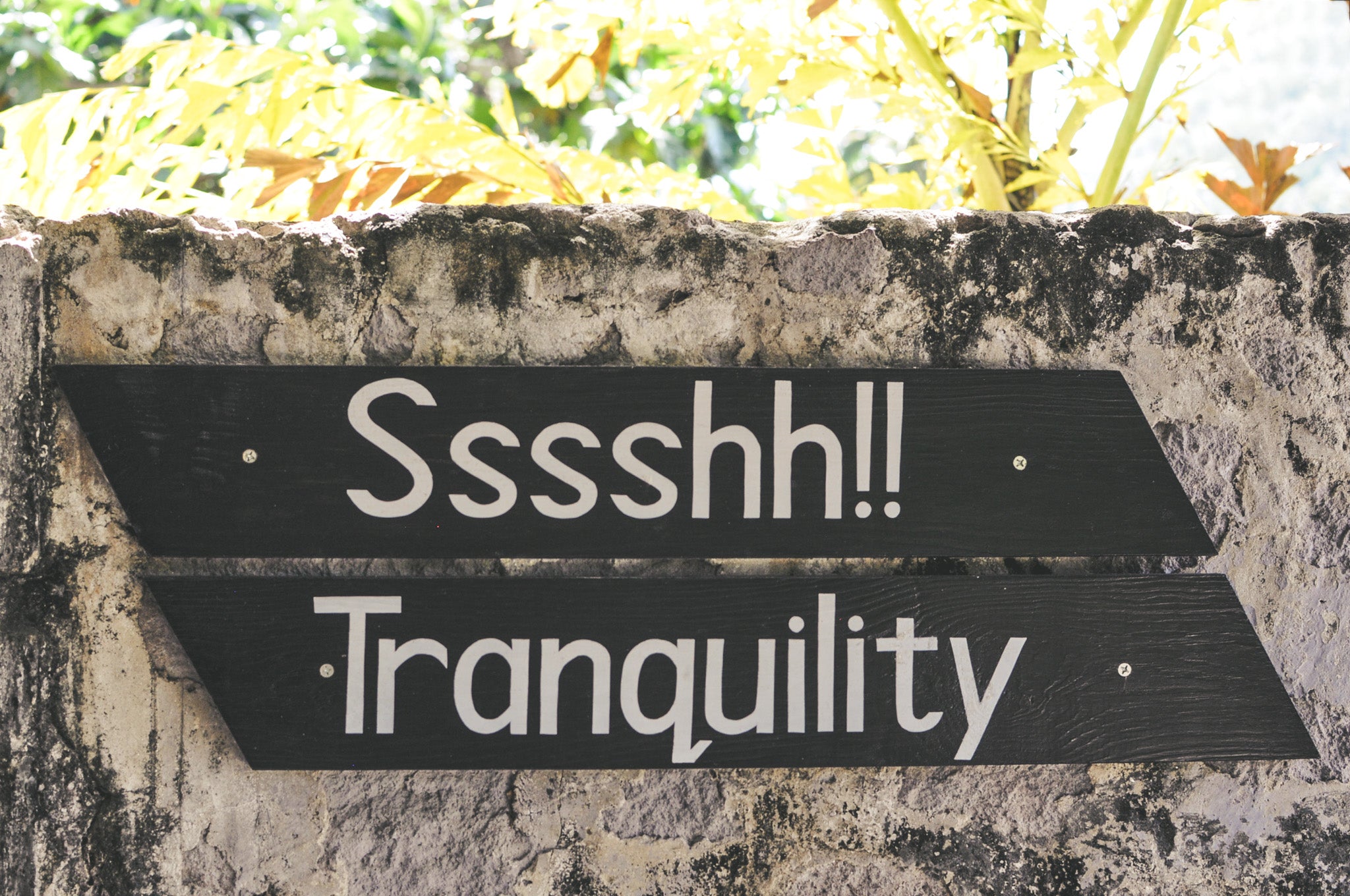 Tranquility Sign