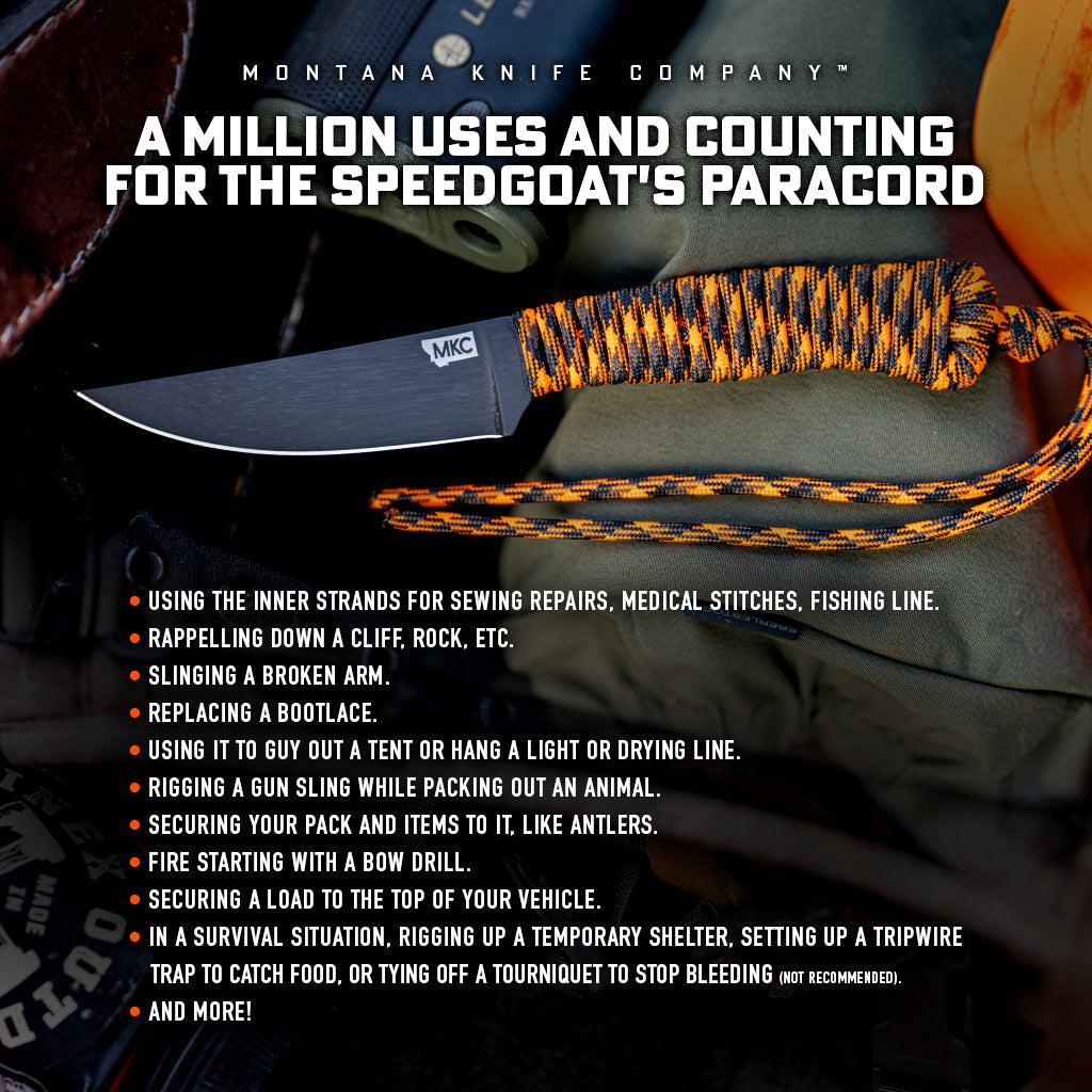 Infographic: 15 Uses for Your Speedgoat Paracord
