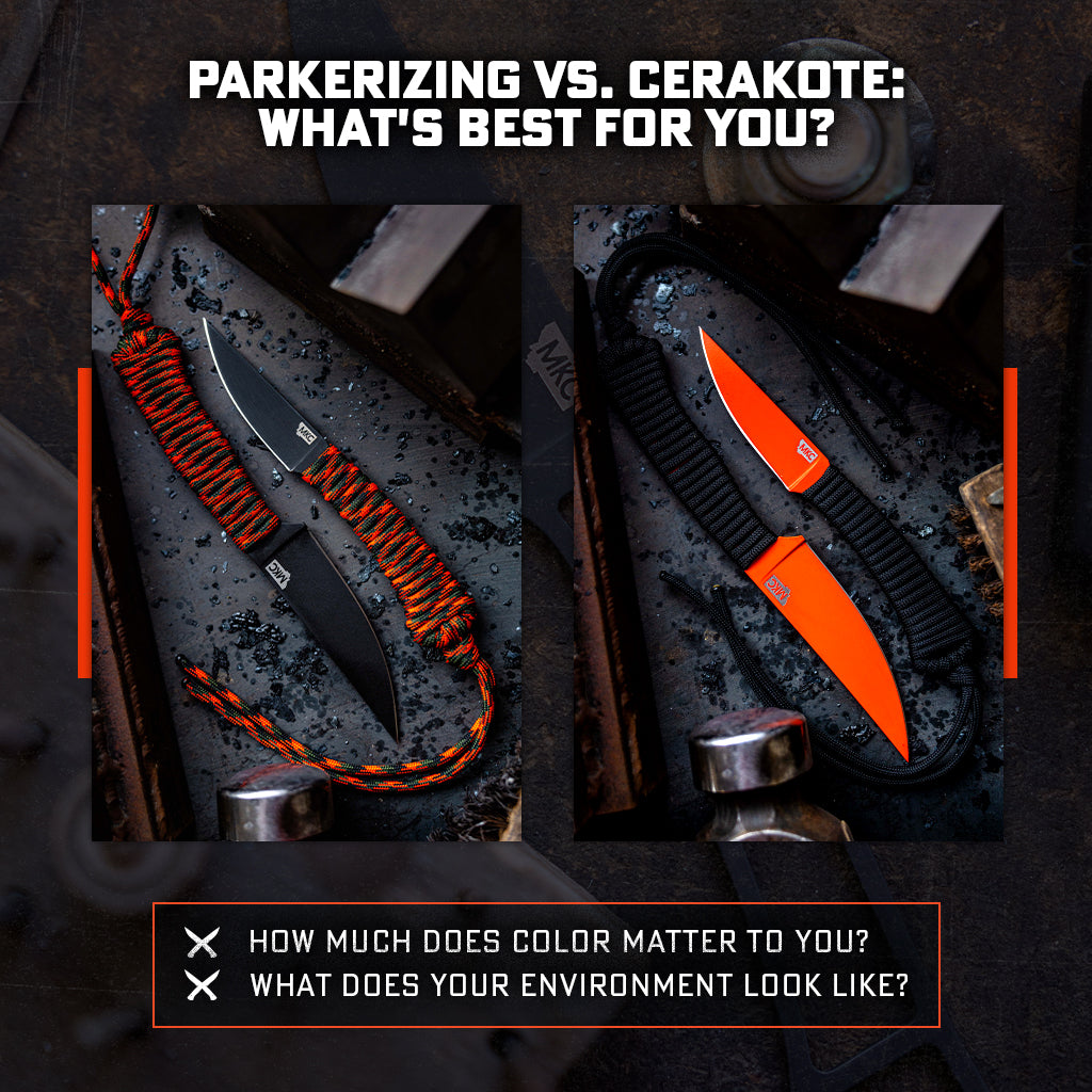 Infographic: Knife Coatings: Parkerizing vs. Cerakote Compared