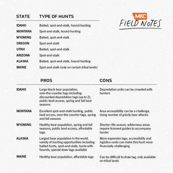 Infographic: Getting Ready for Spring Bear Hunting: What You Need to Know