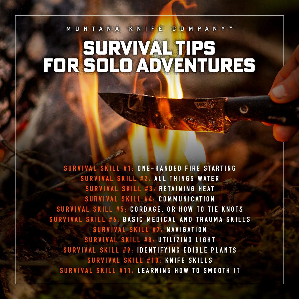 Infographic: 11 Survival Skills You Need to Know for Surviving in the Wilderness Alone