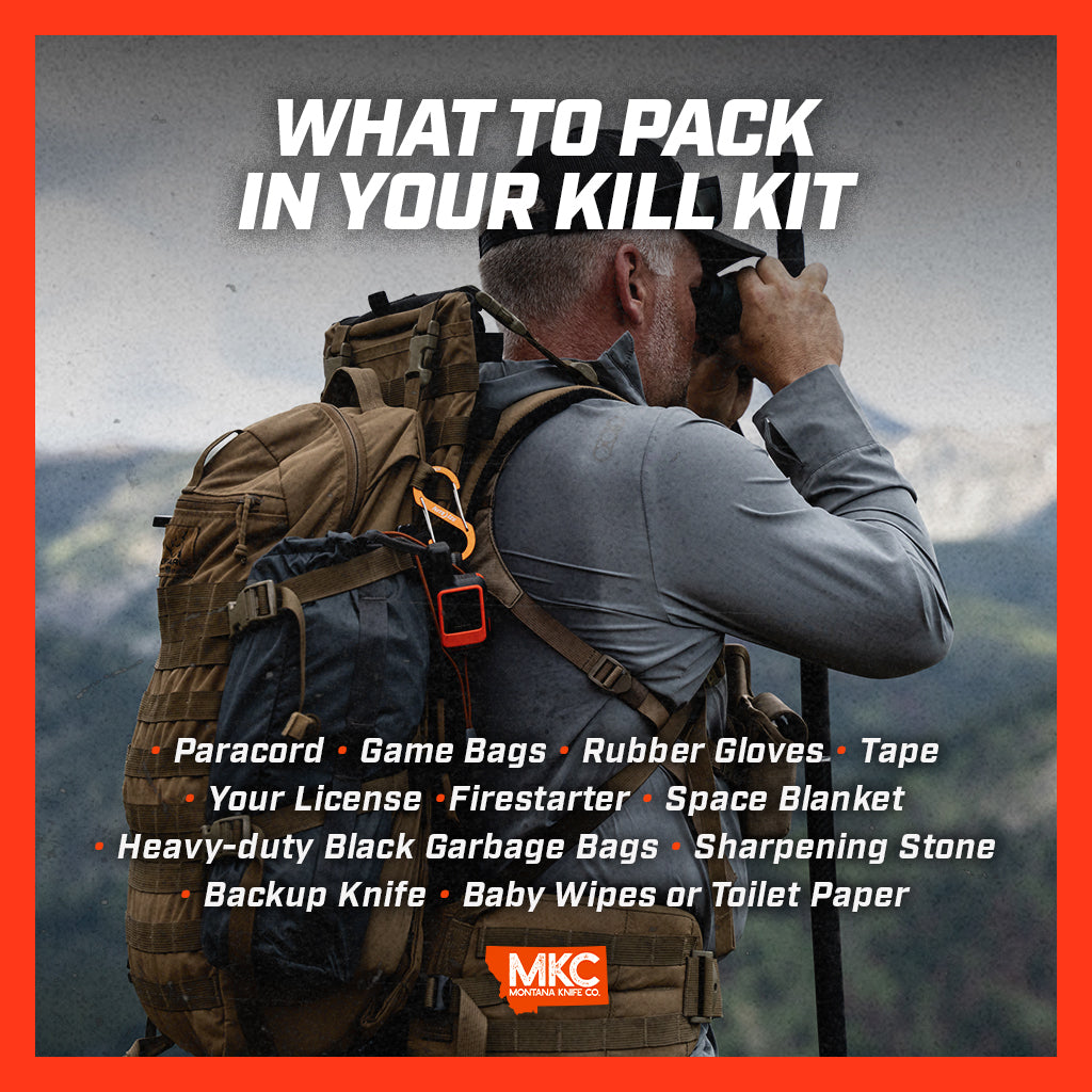 Infographic: The Essential Gear You Need in Your Hunting Kill Kit