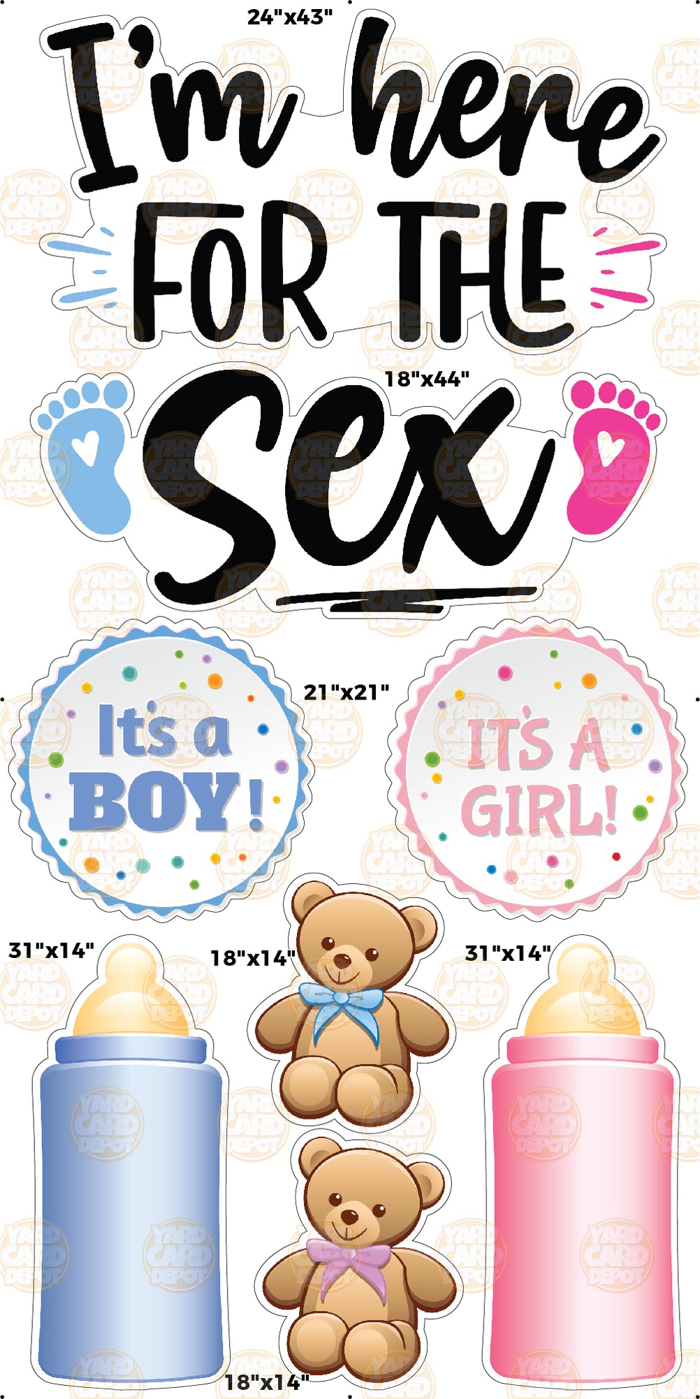 Ma Here For The Sex Gender Reveal — Yard Card Depot Llc 0206