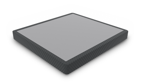 The SONU Foundation, made for the SONU Sleep System mattress, in dark grey with diamond stitching.