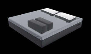 A computer rendering of The SONU Sleep System and SONU Pillows.