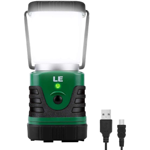 正面から見たLightning EVER ライトニングエバー LEDランタン 超高輝度1000ルーメン USB充電式