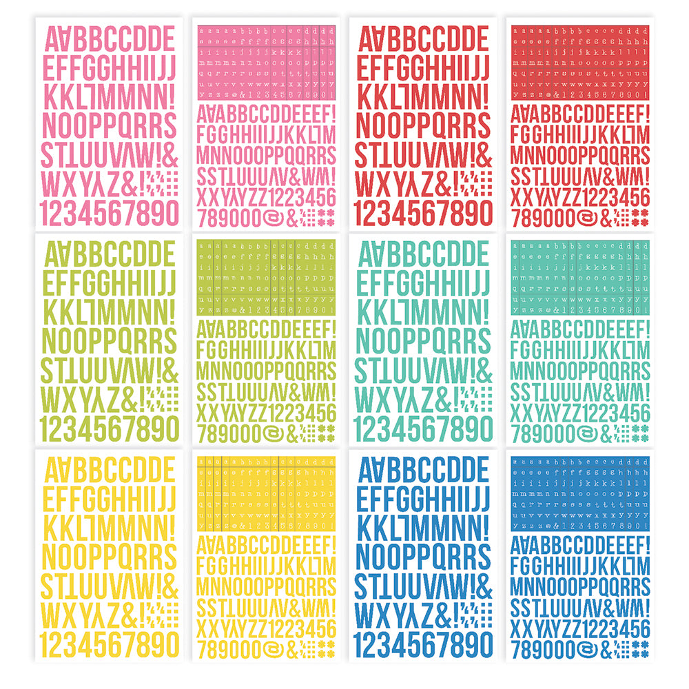 Color Vibe - Alphabet Sticker Book - – Simple Stories