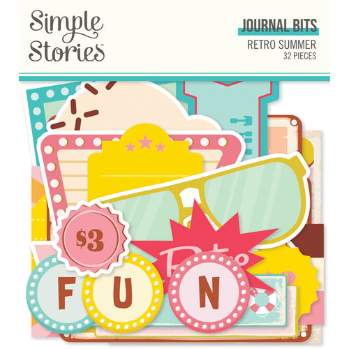 Retro Summer Journal Bits