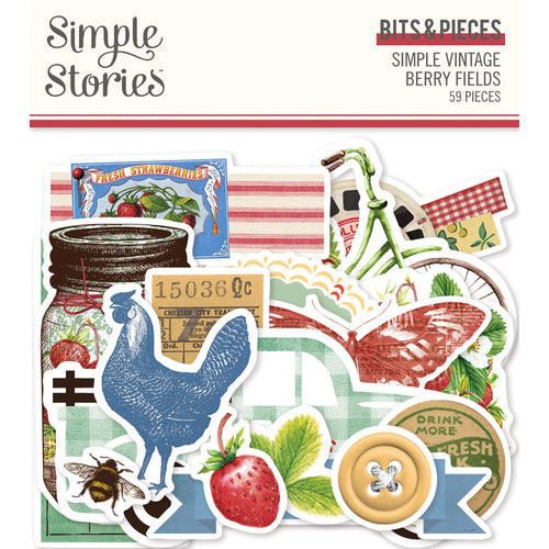 Simple Vintage Berry Fields Bits & Piecees