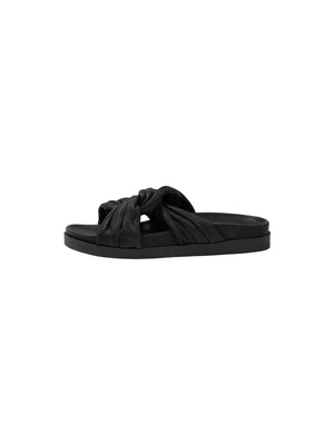 
            
                Load image into Gallery viewer, KNOT LEATHER SANDAL - black
            
        