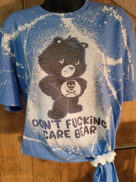 Don't F-ing Care Bear - Bleached