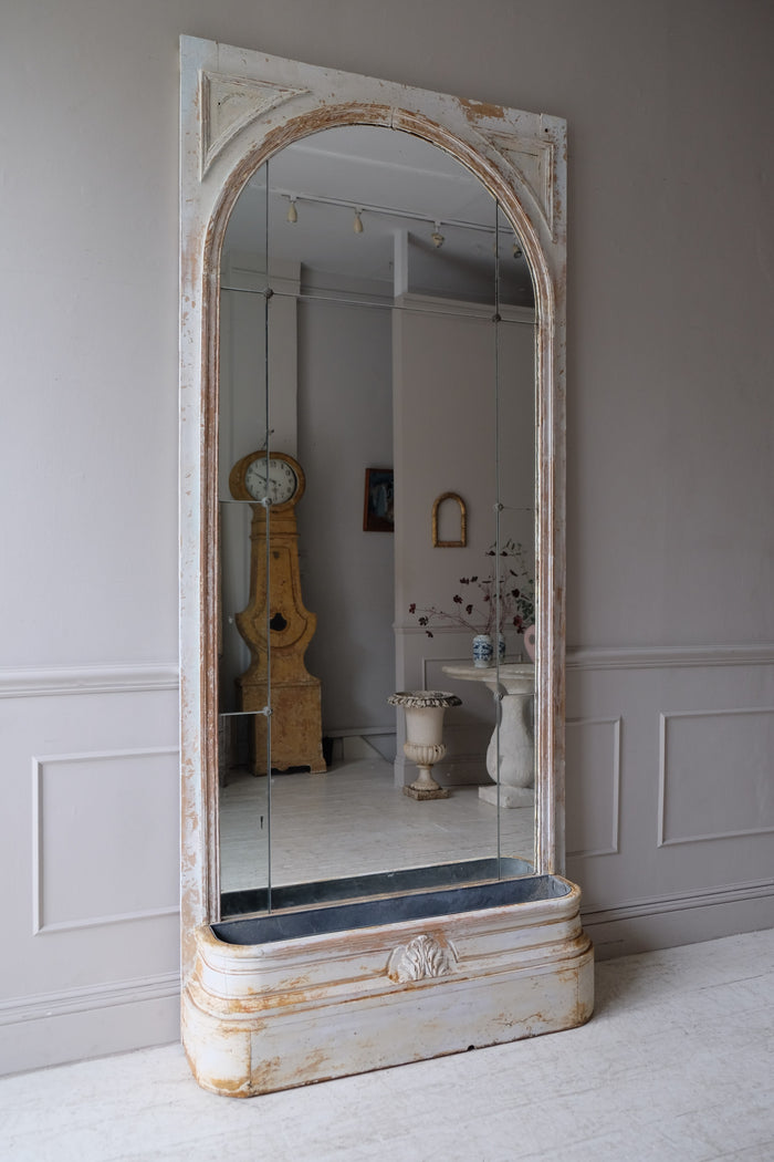 Early 20th C. French Mirror with Planter