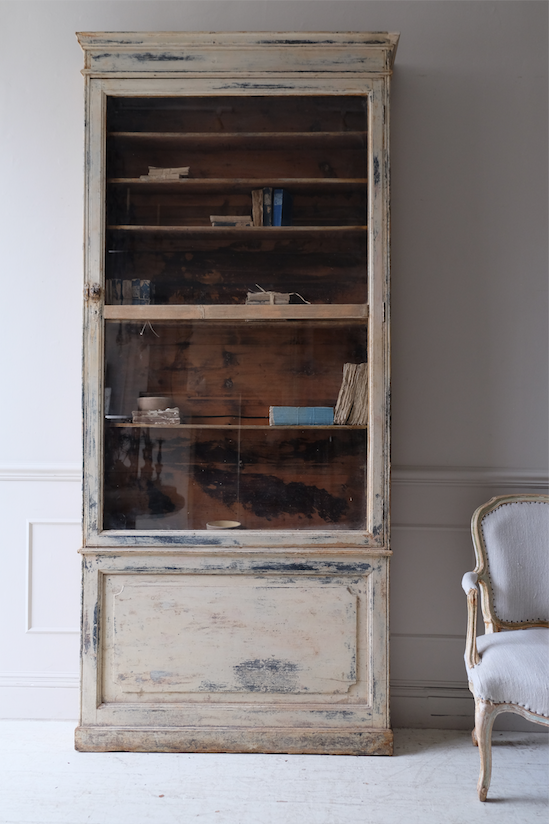 19th C. French Glazed Cupboard