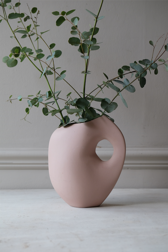 Contemporary Blush Vase