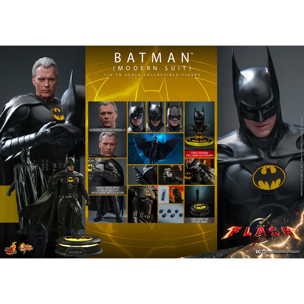 estilo látigo Saludar DC Shop: THE FLASH (Movie) Batman (Modern Suit) 1/6 Scale Figure