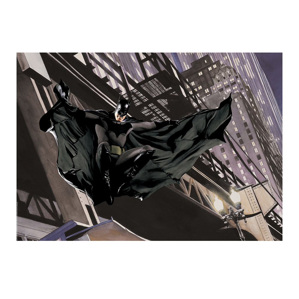 DC Shop: Batman Descent on Gotham Fine Art Lithograph Signed by Alex Ross