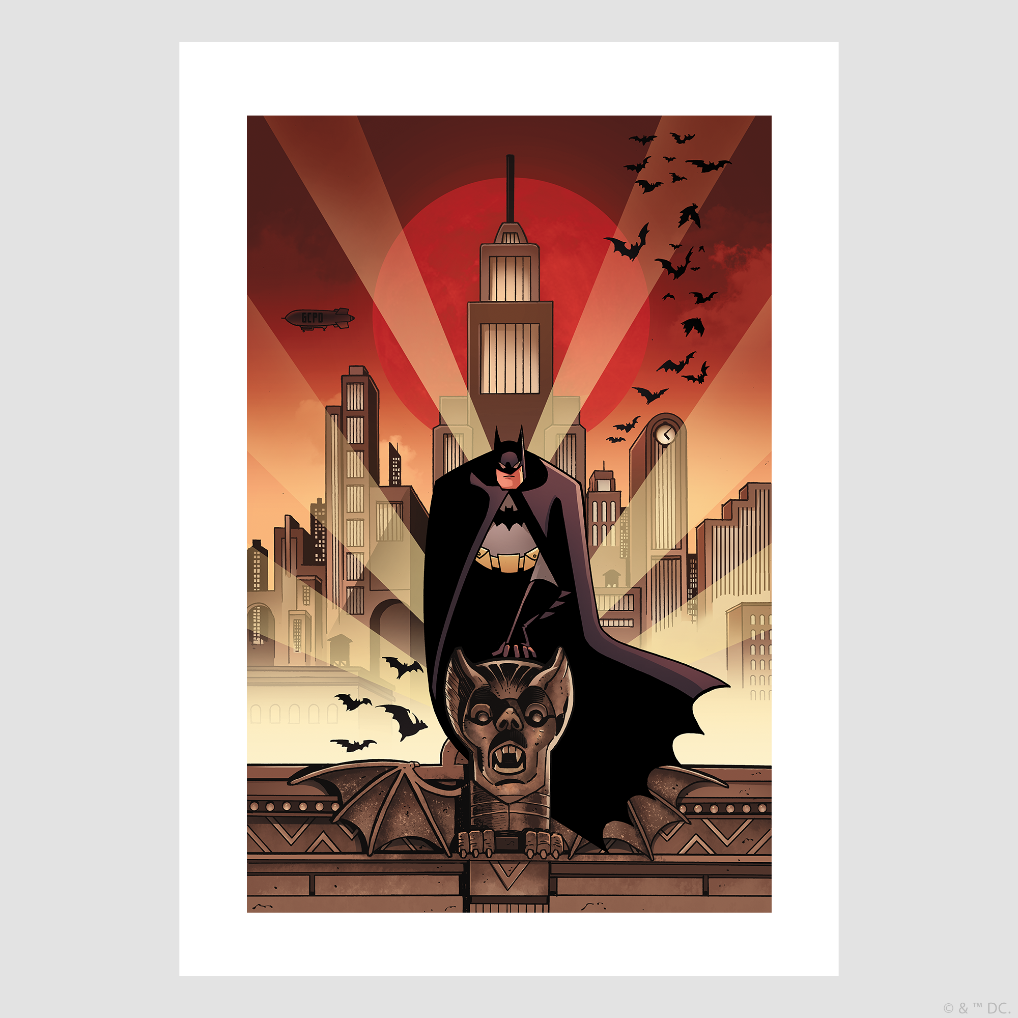 DC Shop: BATMAN: THE ANIMATED SERIES Deco Detective by Ty Templeton  Exclusive Fine Art Giclée Print