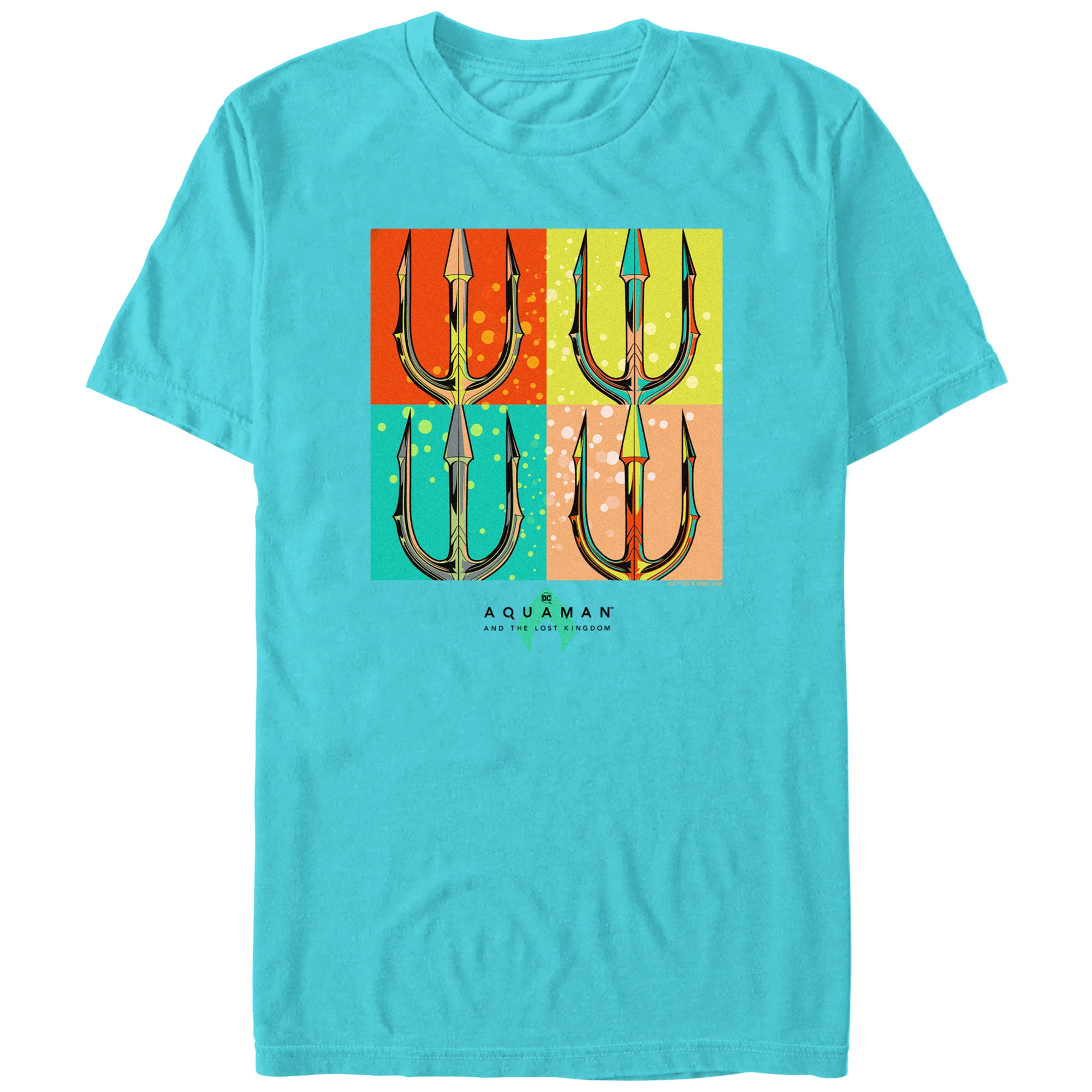 AQUAMAN AND THE LOST KINGDOM Trident Pop Art T shirt